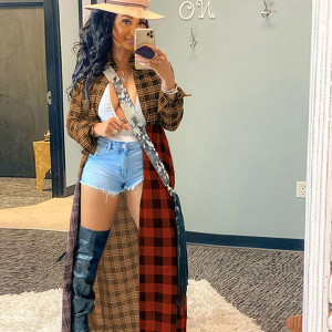 BAILEY PLAID DUSTER