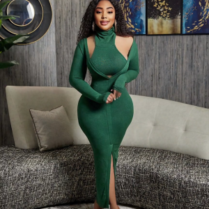 Turtleneck Sweater Dress Set